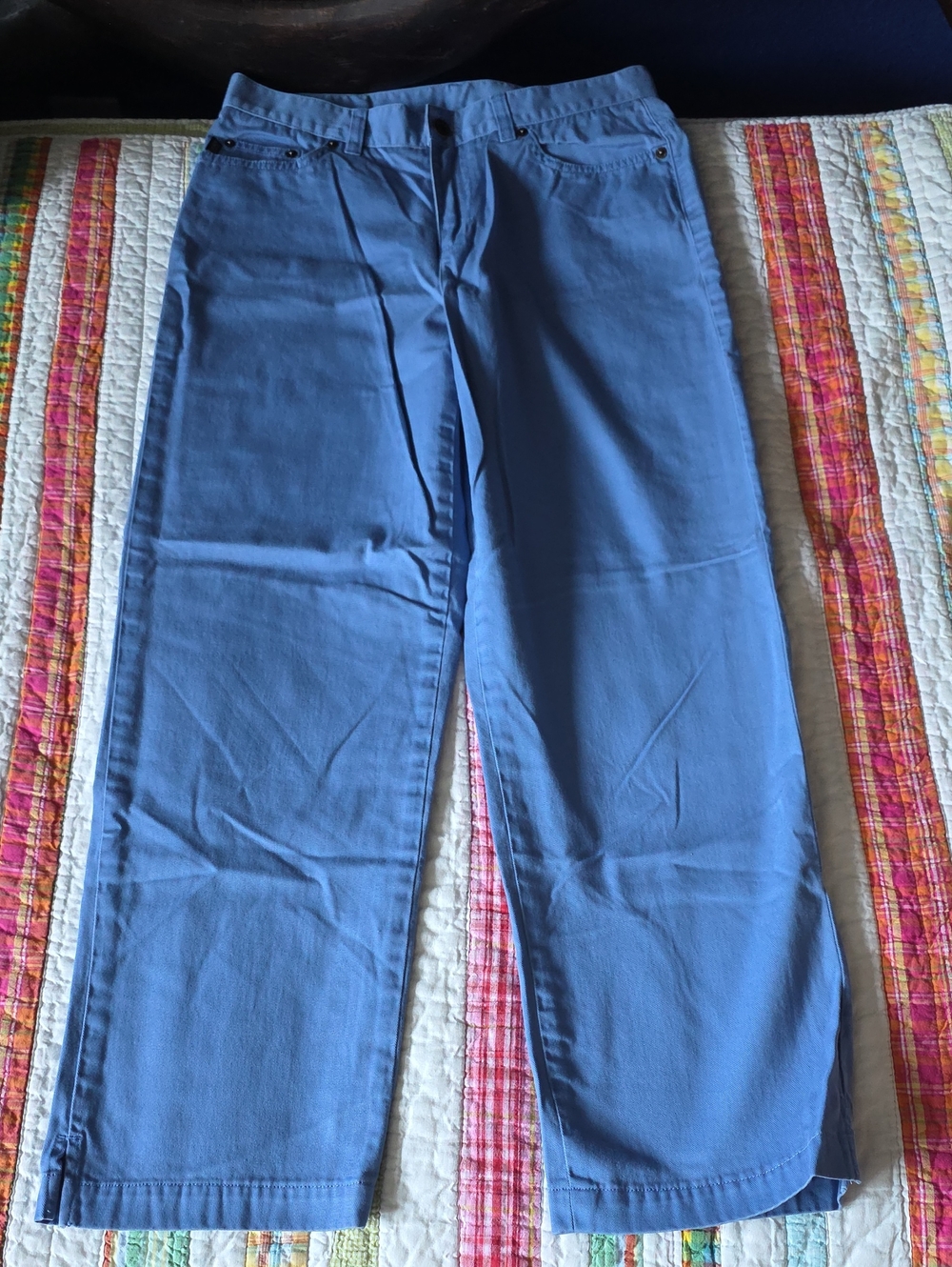 Lauren Jeans Co Women's Light Blue Chinos Size 4